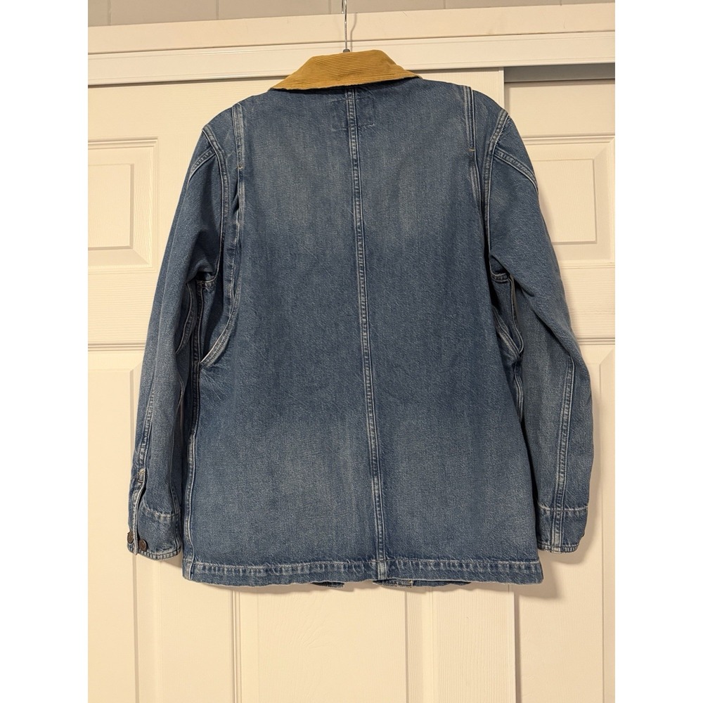 Polo Ralph Lauren Denim Chore  Work Jacket Corduroy Collar Retro Western - Picture 2 of 5